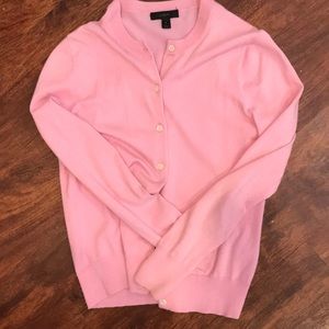 Pink j crew Jackie cardigan size small